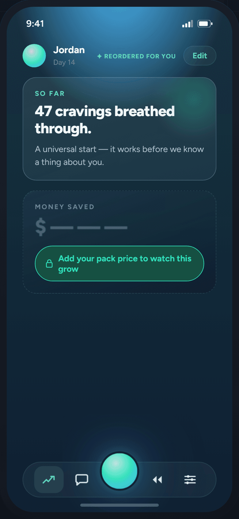 Insights screen